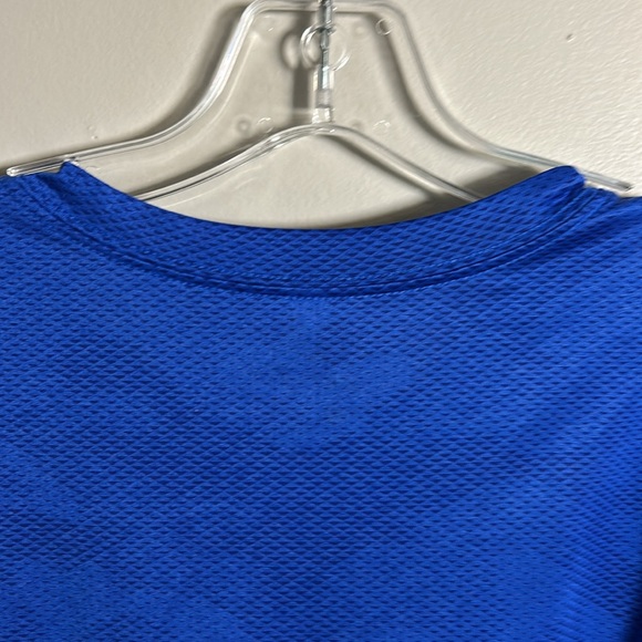 Nike Superset Dri-Fit Blue waffle knit Polyester Y2K Performance T-Shirt Size XL - Picture 8 of 11